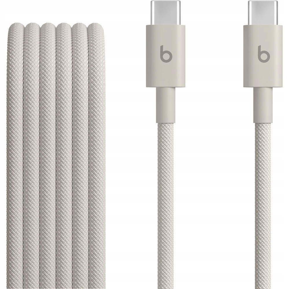 Kabel Apple Beats USB typ C - USB-C 1,5M Beżowy Stone Nylonowy Pleciony