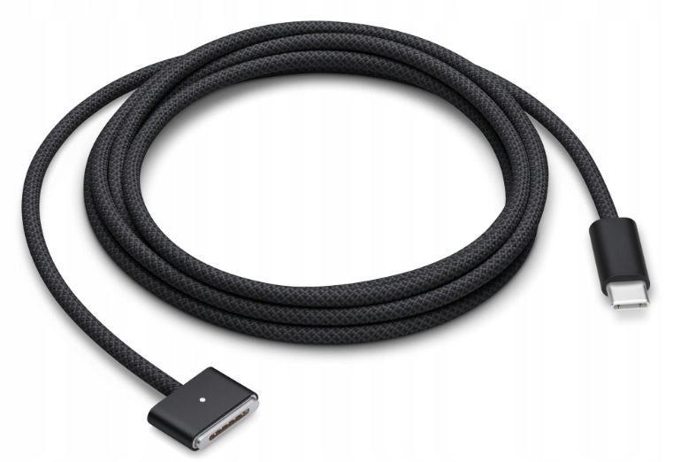 Kabel Przewód Apple USB-C Na MagSafe 3 MUVQ3ZM/A Gwiezdna Czerń Złącze 2M