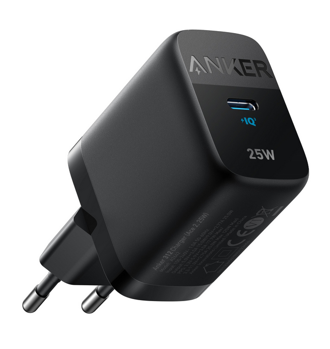 Szybka Ładowarka Sieciowa Anker USB typ C 25W USB-C Fast Charging Czarna