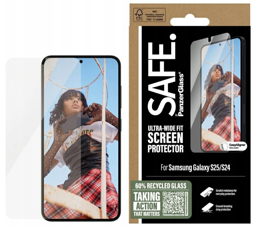Mocne Szkło Hartowe Panzerglass Samsung Galaxy S24 / S25 Screen Protector