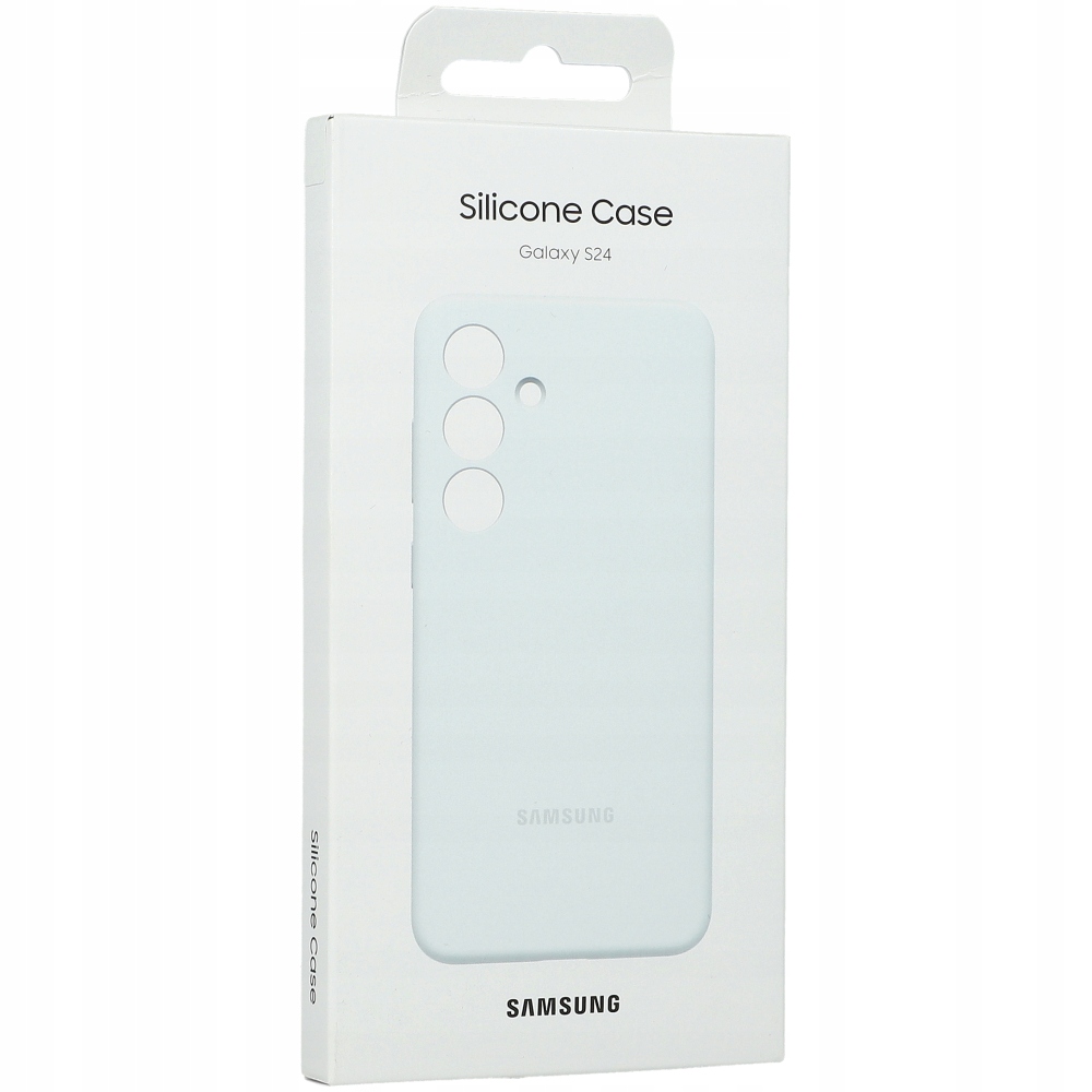 Oryginalne Etui Silikonowe Samsung Galaxy S24 Białe Silicone Case Plecki