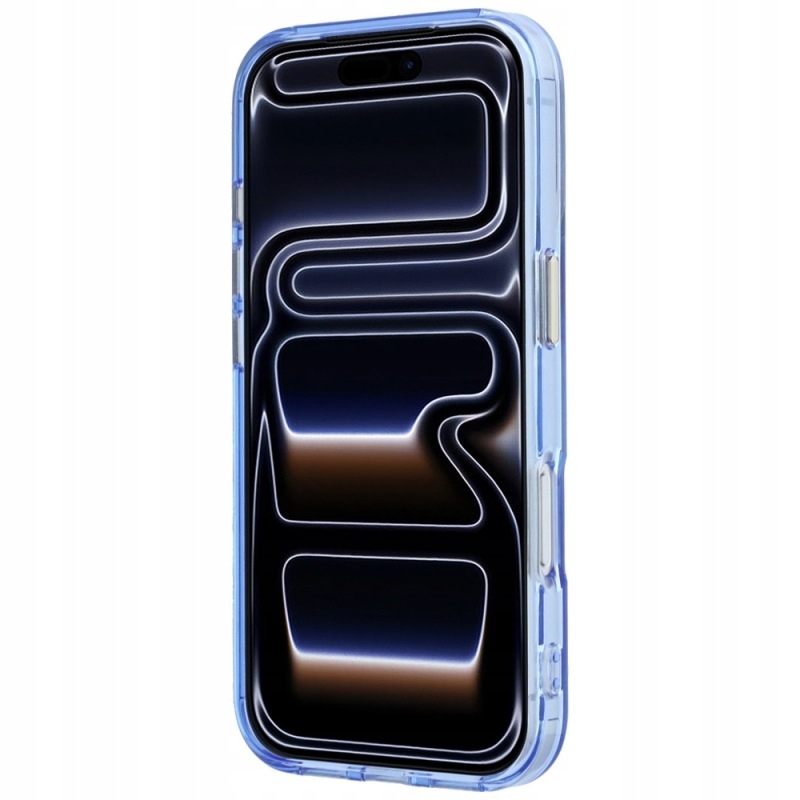 Etui Guess Do Apple iphone 18 Pro Max Ring Stand Script MagSafe Niebieskie