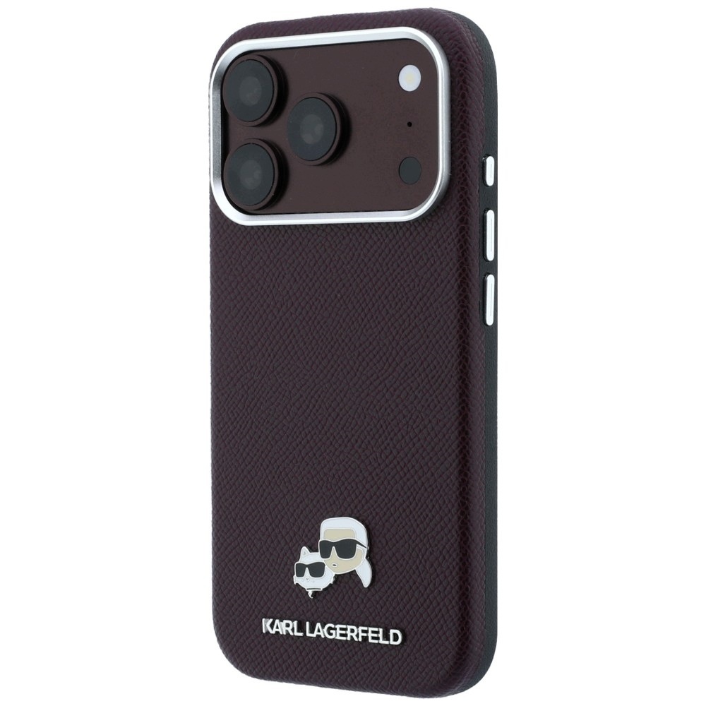 Etui Karl Lagerfeld do Apple iPhone 17 Pro Max 18 Pro Max Burgundy MagSafe