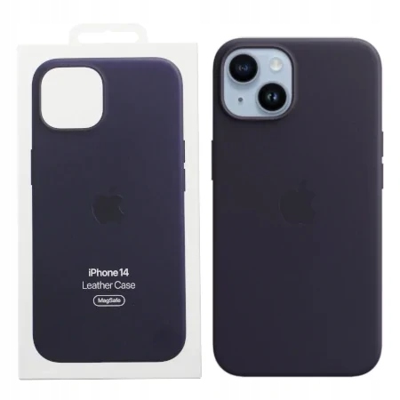 Etui Skórzane Apple iPhone 14 Atramentowy Ink MPP63ZM/A Leather MagSafe